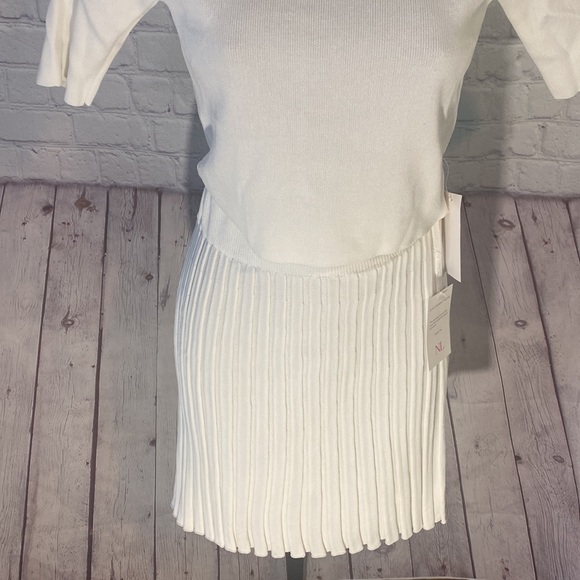 NWT  NICHOLE LYNEL MINI WHITE SKIRT SET - Picture 3 of 10